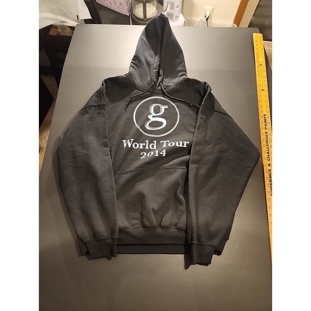 Garth Brooks World Tour 2014 Hoodie Size Xl Black Country Music Cotton Unisex